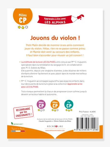 Apprendre à Lire Avec Les Alphas - Jouons Du Violon ! RÉCRÉALIRE Orange - Recrealire 4 Apprendre à Lire Avec Les Alphas - Jouons Du Violon ! RÉCRÉALIRE Orange - Recrealire – Image 4
