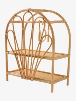 Armoire Poupon En Rotin Beige - Vertbaudet -Magasin De Jouets armoire poupon en rotin 2