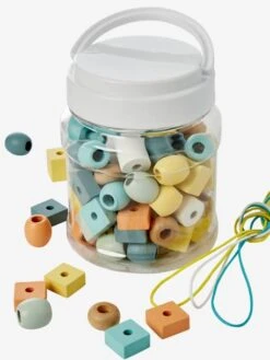 Baril De Grosses Perles En Bois FSC® Rose - Vertbaudet -Magasin De Jouets baril de grosses perles en bois fsc 4