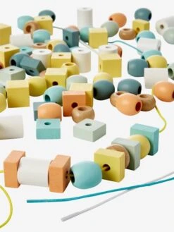 Baril De Grosses Perles En Bois FSC® Rose - Vertbaudet -Magasin De Jouets baril de grosses perles en bois fsc 5