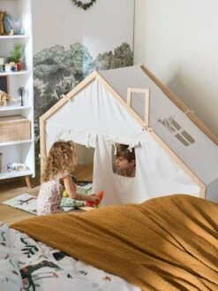 Cabane En Tissu Et Bois FSC® Multicolore - Vertbaudet -Magasin De Jouets cabane en tissu et bois fsc 4