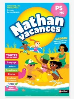 Cahier De Vacances 2022 De La PS Vers La MS - Maternelle 3/4 Ans - NATHAN Bleu - Nathan