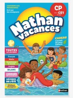 Cahier De Vacances 2022 Du CP Vers Le CE1 - Nathan Vacances - 6/7 ANS - NATHAN Bleu - Nathan