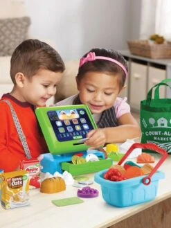 Caisse Enregistreuse Interactive Maxi Shopping - VTECH Multicolore - Toutes Les Marques -Magasin De Jouets caisse enregistreuse interactive maxi shopping vtech 2