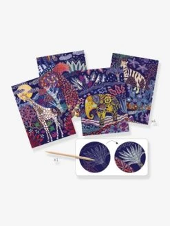 Cartes à Gratter Nature Luxuriante DJECO Violet - Djeco -Magasin De Jouets cartes a gratter nature luxuriante djeco 2