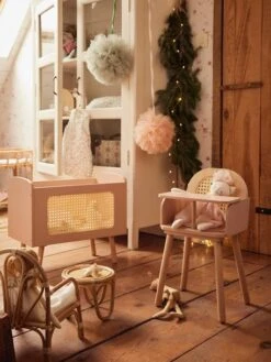 Chaise + Table Poupon En Rotin Beige - Vertbaudet -Magasin De Jouets chaise table poupon en rotin 4