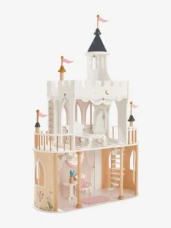 Château De Princesse Pour Poupées Mannequins En Bois FSC® Blanc - Vertbaudet -Magasin De Jouets chateau de princesse pour poupees mannequins en bois fsc 2