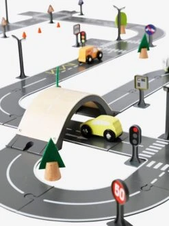 Circuit De Voitures En Bois FSC® Multicolore - Vertbaudet -Magasin De Jouets circuit de voitures en bois fsc 4