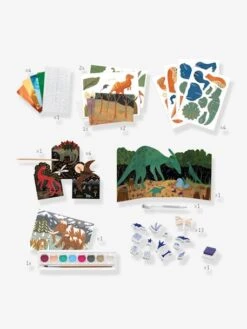 Coffret Le Monde Des Dinosaures DJECO Vert - Djeco -Magasin De Jouets coffret le monde des dinosaures djeco 3