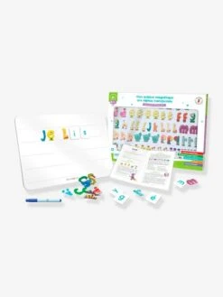 Coffret Mon Ardoise Magnétique Des Alphas Transformés - RÉCRÉALIRE Blanc Et Vert - Recrealire -Magasin De Jouets coffret mon ardoise magnetique des alphas transformes recrealire 2