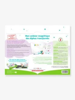 Coffret Mon Ardoise Magnétique Des Alphas Transformés - RÉCRÉALIRE Blanc Et Vert - Recrealire -Magasin De Jouets coffret mon ardoise magnetique des alphas transformes recrealire 3