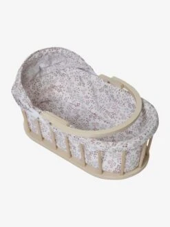 Couffin Pour Poupon En Bois FSC® Et Tissu Beige - Vertbaudet -Magasin De Jouets couffin pour poupon en bois fsc et tissu 2
