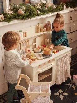 Cuisinette équipée Avec Rideau - En Bois FSC® Multicolore - Vertbaudet -Magasin De Jouets cuisinette equipee avec rideau en bois fsc 3