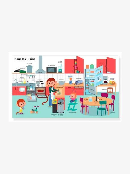 Dans Ma Maison - Mon Imagier à Flaps - TOURBILLON Blanc - Hachette 2 Dans Ma Maison - Mon Imagier à Flaps - TOURBILLON Blanc - Hachette – Image 2