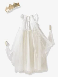 Déguisement De Princesse Avec Voile Et Couronne Rose - Vertbaudet -Magasin De Jouets deguisement de princesse avec voile et couronne 5