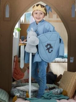 Dinosaure Bâton à Chevaucher Gris - Vertbaudet -Magasin De Jouets dinosaure baton a chevaucher 2