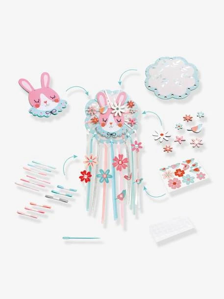 DIY Attrape-rêve Rêveuse DJECO Rose - Djeco 2 DIY Attrape-rêve Rêveuse DJECO Rose - Djeco – Image 2