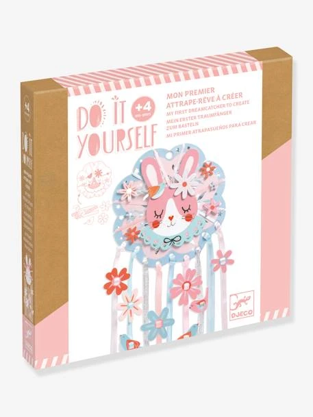 DIY Attrape-rêve Rêveuse DJECO Rose - Djeco 1 DIY Attrape-rêve Rêveuse DJECO Rose - Djeco
