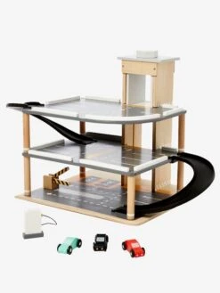 Garage En Bois 3 Niveaux En Bois FSC® Multicolore - Vertbaudet -Magasin De Jouets garage en bois 3 niveaux en bois fsc 4