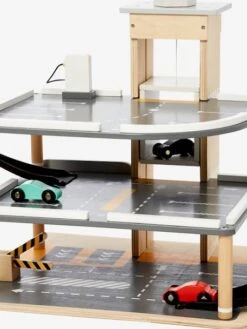 Garage En Bois 3 Niveaux En Bois FSC® Multicolore - Vertbaudet -Magasin De Jouets garage en bois 3 niveaux en bois fsc 5