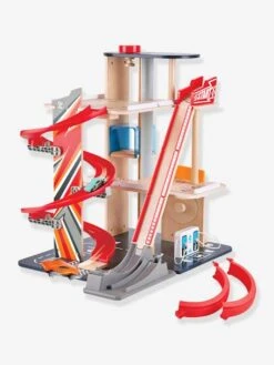 Garage Looping - HAPE Rouge - Hape -Magasin De Jouets garage looping hape 2