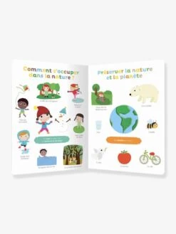 Imagier Ma Nature à Découvrir Et à Toucher AUZOU Blanc - Auzou -Magasin De Jouets imagier ma nature a decouvrir et a toucher auzou 2