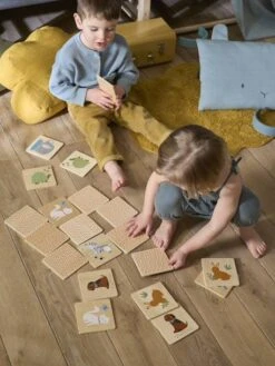 Jeu De Mémo Géant En Bois FSC® Multicolor - Vertbaudet -Magasin De Jouets jeu de memo geant en bois fsc 3