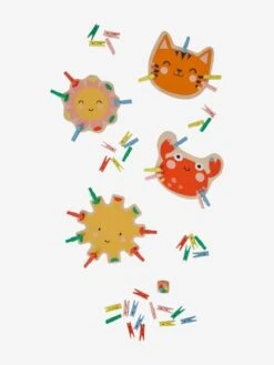 Jeu Des Pinces à Linge En Bois FSC® Multicolore - Vertbaudet