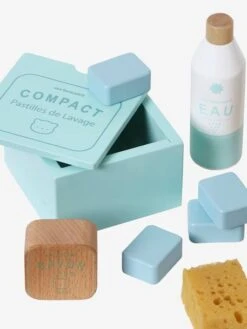 Kit Produits Ménagers En Bois FSC® Blanc - Vertbaudet -Magasin De Jouets kit produits menagers en bois fsc 3