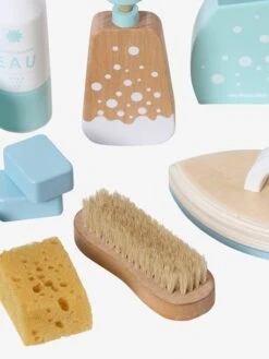 Kit Produits Ménagers En Bois FSC® Blanc - Vertbaudet -Magasin De Jouets kit produits menagers en bois fsc 4