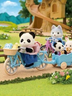 La Fille Panda, Son Vélo Et Sa Remorque - SYLVANIAN FAMILIES Blanc - Sylvanian -Magasin De Jouets la fille panda son velo et sa remorque sylvanian families 4