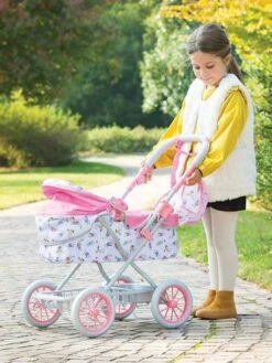 Landeau COROLLE Pour Poupon 36/42/52 Cm Rose Fleuri - Corolle -Magasin De Jouets landeau corolle pour poupon 364252 cm 5