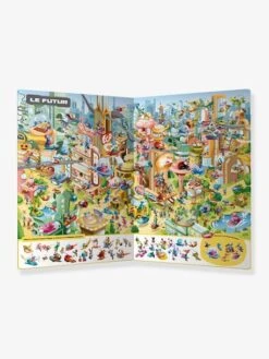 Livre D'activités Cherche Et Trouve Du Loup - A Travers Le Temps - AUZOU Blanc - Auzou -Magasin De Jouets livre dactivites cherche et trouve du loup a travers le temps auzou 2