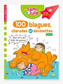 Livre éducatif Sami Et Julie - 100 Blagues, Charades Et Devinettes - Tome 2 - HACHETTE ÉDUCATION Blanc - Hachette