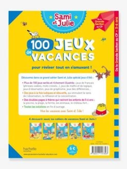 Livre éducatif Sami Et Julie - 100 Jeux De Vacances De La Grande Section Au CP - Cahier De Vacances 2021 - HACHETTE ÉDUCATION Blanc - Hachette -Magasin De Jouets livre educatif sami et julie 100 jeux de vacances de la grande section au cp cahier de vacances 2021 hachette education 2