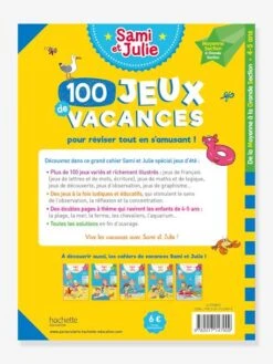 Livre éducatif Sami Et Julie - 100 Jeux De Vacances De La Moyenne à La Grande Section - Cahier De Vacances 2021 - HACHETTE ÉDUCATION Blanc - Hachette -Magasin De Jouets livre educatif sami et julie 100 jeux de vacances de la moyenne a la grande section cahier de vacances 2021 hachette education 2
