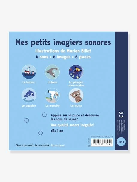Livre Sonore La Mer GALLIMARD JEUNESSE Bleu - Gallimard 2 Livre Sonore La Mer GALLIMARD JEUNESSE Bleu - Gallimard – Image 2