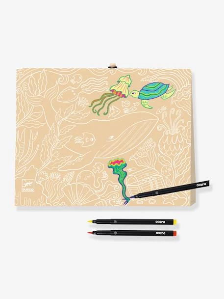 Mallette Mes 1ers Feutres Pinceaux DJECO Noir - Djeco 2 Mallette Mes 1ers Feutres Pinceaux DJECO Noir - Djeco – Image 2