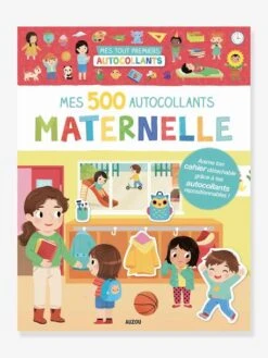 Mes 500 Autocollants - Maternelle - AUZOU Jaune - Auzou