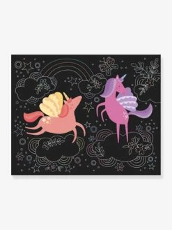 Mes Cartes à Gratter Licornes - AUZOU Noir - Auzou -Magasin De Jouets mes cartes a gratter licornes auzou 2