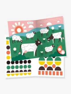 Mes Premières Gommettes Formes - La Ferme - AUZOU Jaune - Auzou -Magasin De Jouets mes premieres gommettes formes la ferme auzou 2