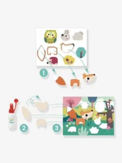 Mes Premiers Collages - DJECO Vert - Djeco -Magasin De Jouets mes premiers collages djeco 4