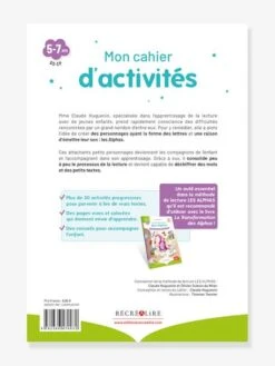 Mon Cahier D'Activités - Je Commence à Lire Avec Les Alphas - RÉCRÉALIRE Blanc Et Vert - Recrealire -Magasin De Jouets mon cahier dactivites je commence a lire avec les alphas recrealire 2