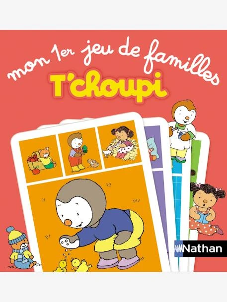 Mon Premier Jeu De Familles T'choupi NATHAN Rouge - Nathan 1 Mon Premier Jeu De Familles T'choupi NATHAN Rouge - Nathan