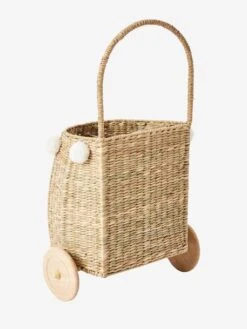 Panier à Roulettes Herbier Blanc - Vertbaudet -Magasin De Jouets panier a roulettes herbier 4