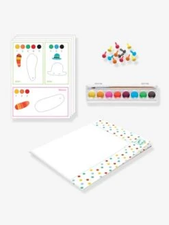 Peinture - La Famille Renard DJECO Bleu - Djeco -Magasin De Jouets peinture la famille renard djeco 2