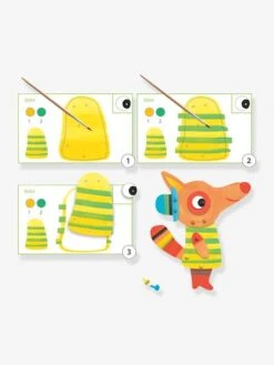 Peinture - La Famille Renard DJECO Bleu - Djeco -Magasin De Jouets peinture la famille renard djeco 4