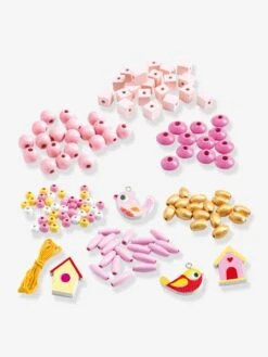 Perles Bois - Oiseaux - DJECO Multicolore - Djeco -Magasin De Jouets perles bois oiseaux djeco 2