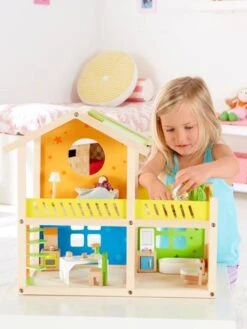 Petite Maison Joyeuse En Bois HAPE Multicolore - Hape -Magasin De Jouets petite maison joyeuse en bois hape 2
