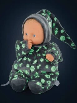Poupée Babipouce Brille Dans La Nuit COROLLE Gris Fonce Uni Avec Decor - Corolle -Magasin De Jouets poupee babipouce brille dans la nuit corolle 2